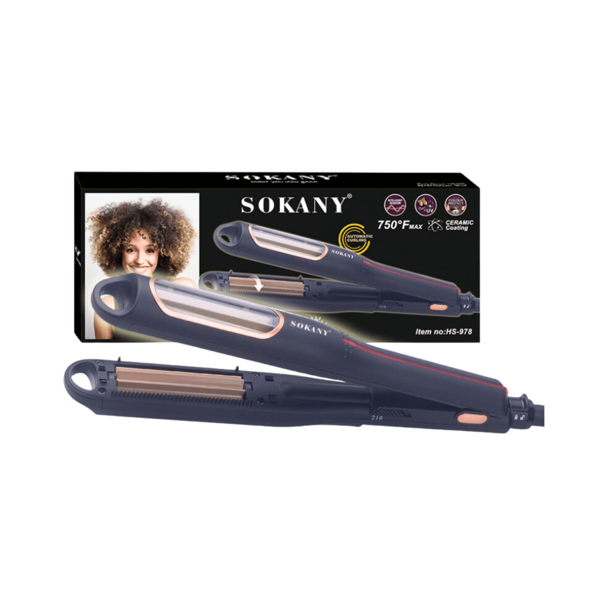 Sokany Hair Crimper Automatic Hs-978 - Gift Point