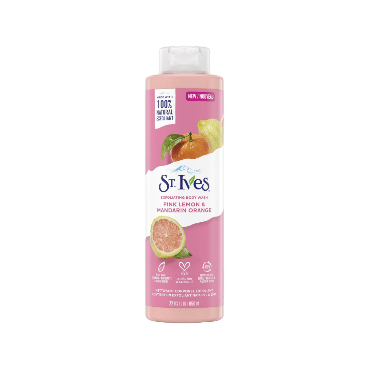 ST. Ives Exfoliationg Body Wash Pink Lemon & Mandarin orange USA 650ml - Gift Point