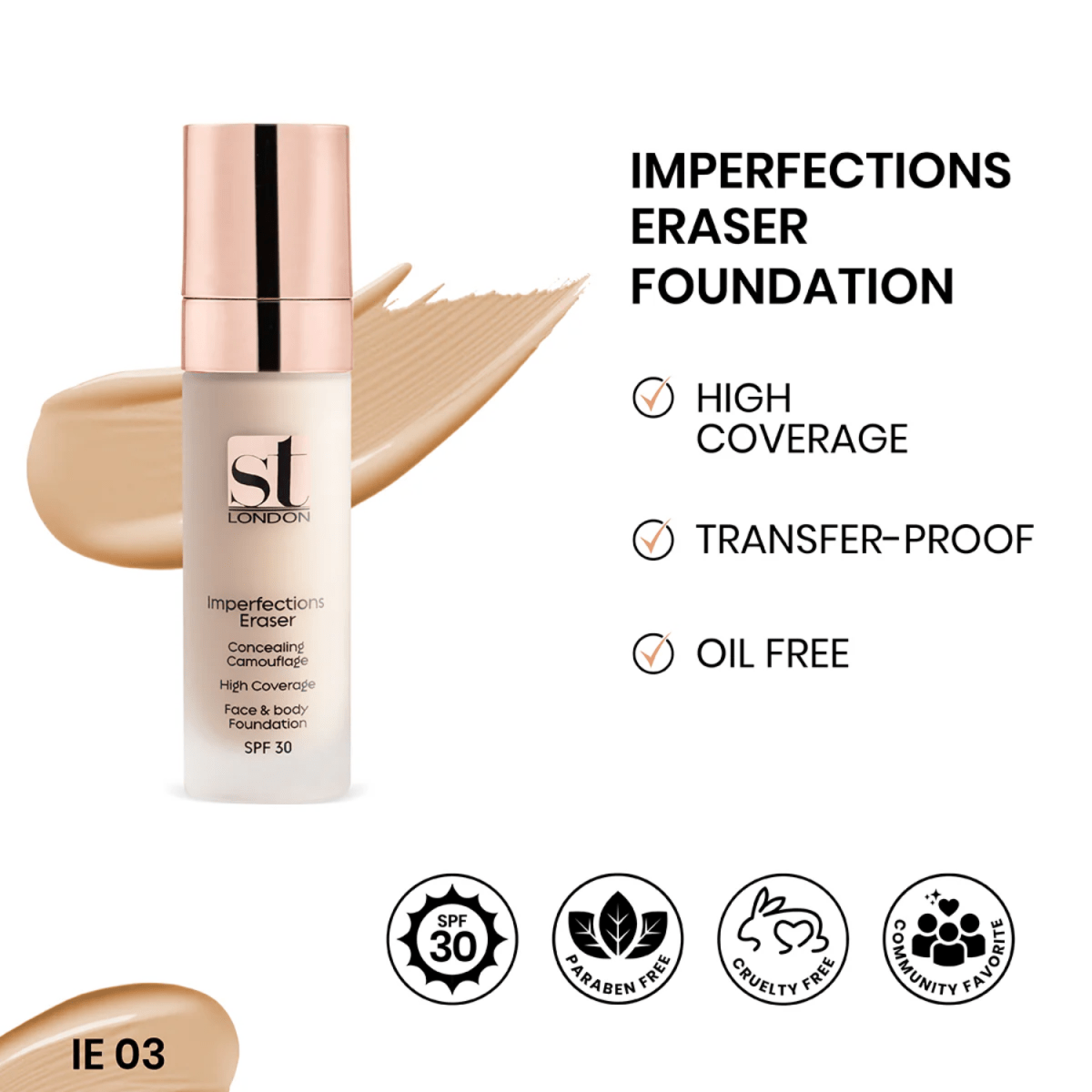 St London Imperfection Eraser Foundation 03 - Gift Point