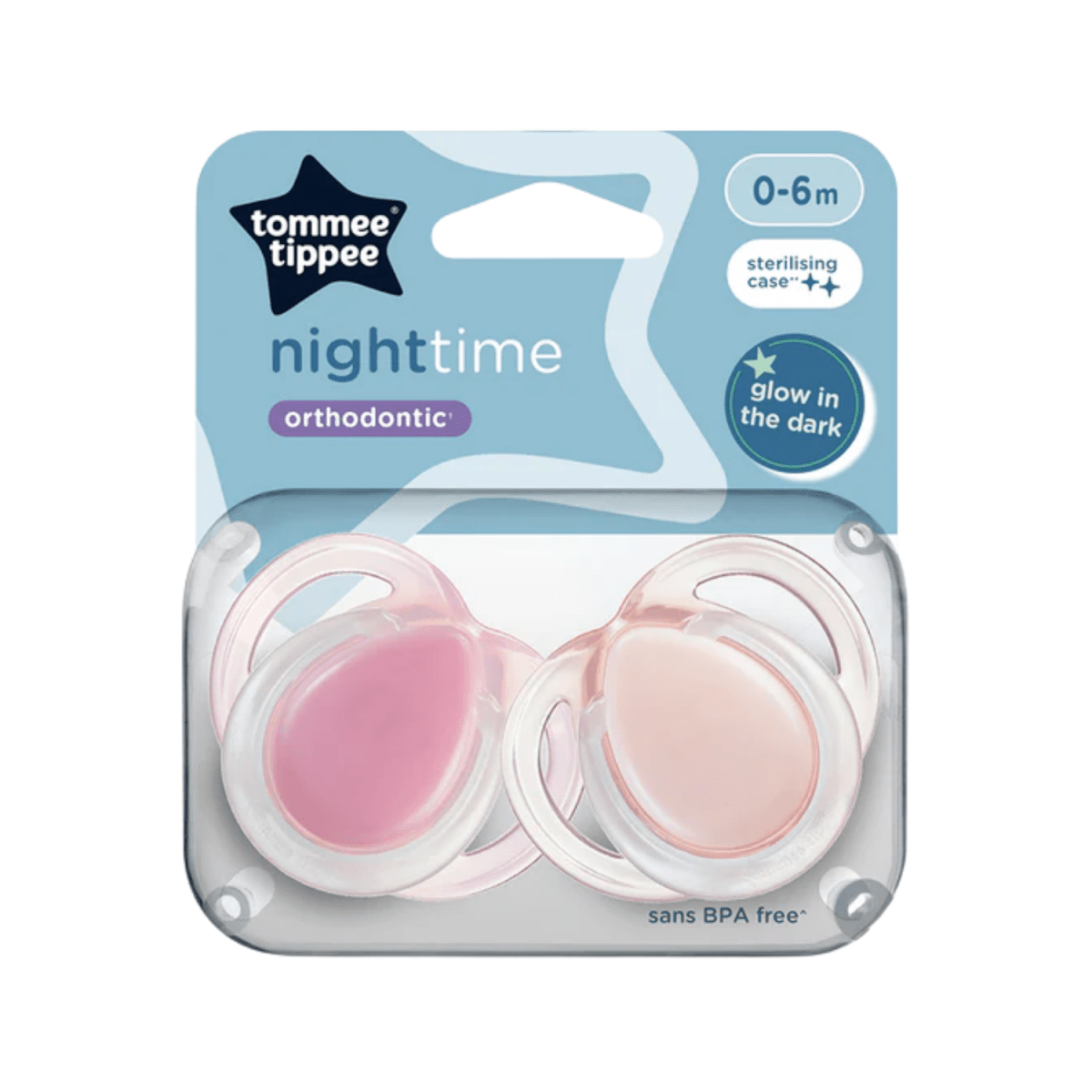 Tommee Tippee Night Time Pacifier 0-6 Months - Gift Point