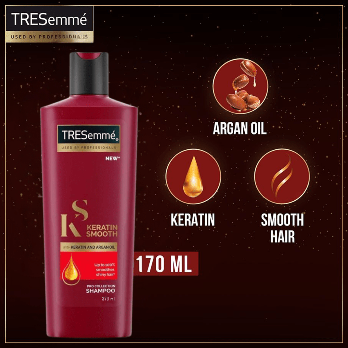 Tresemme Keratin Smooth With Keratin And Argan Oil Shampoo PK 170ml - Gift Point