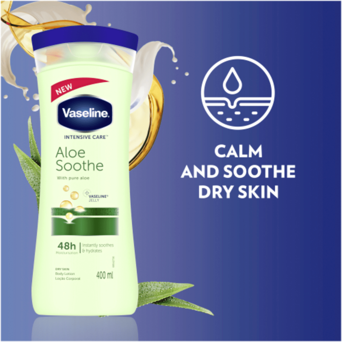 Vaseline Intensive Care Aloe Soothe Body Lotion 400ml - Gift Point