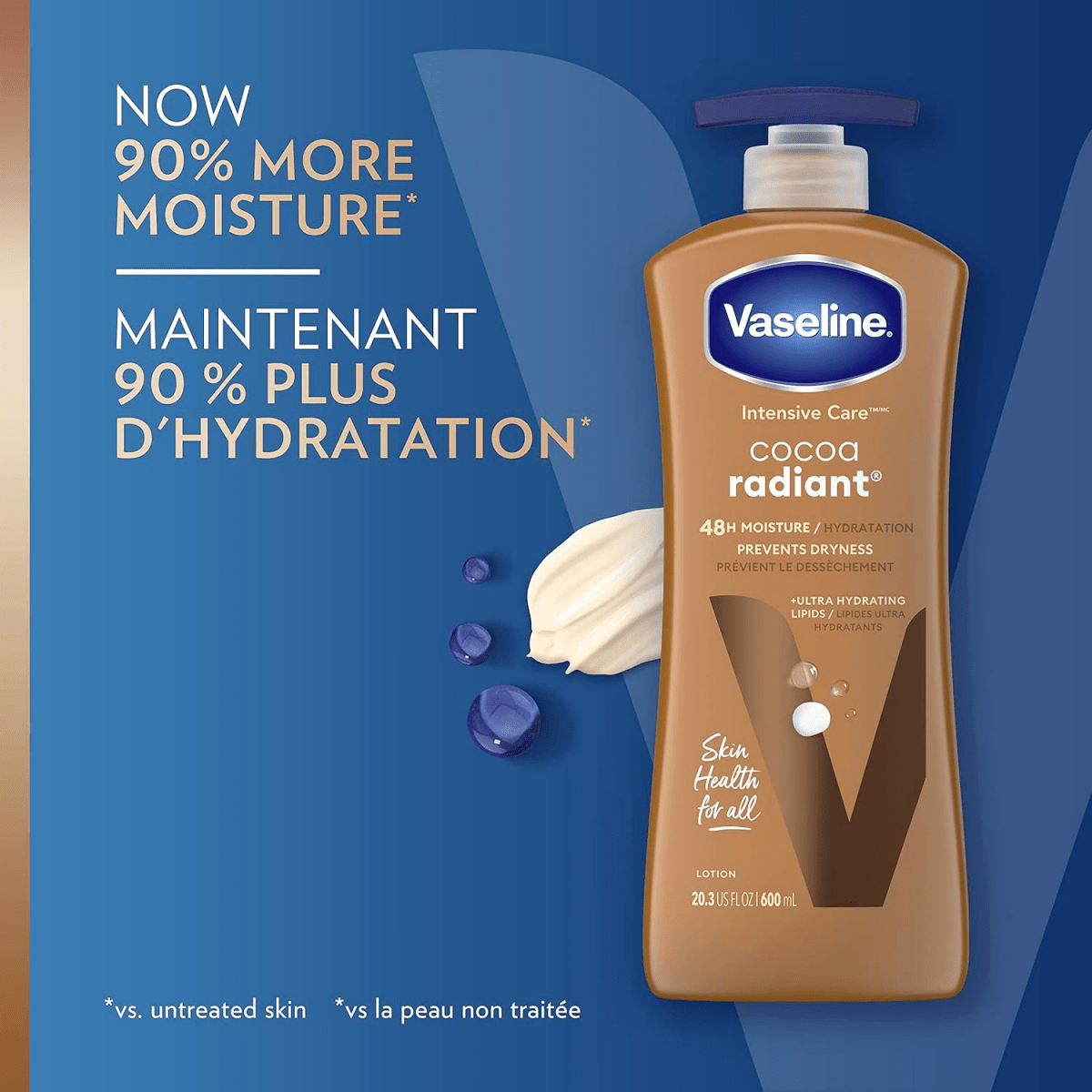 Vaseline Intensive Care Cocoa Radiant Lotion 600ml - Gift Point