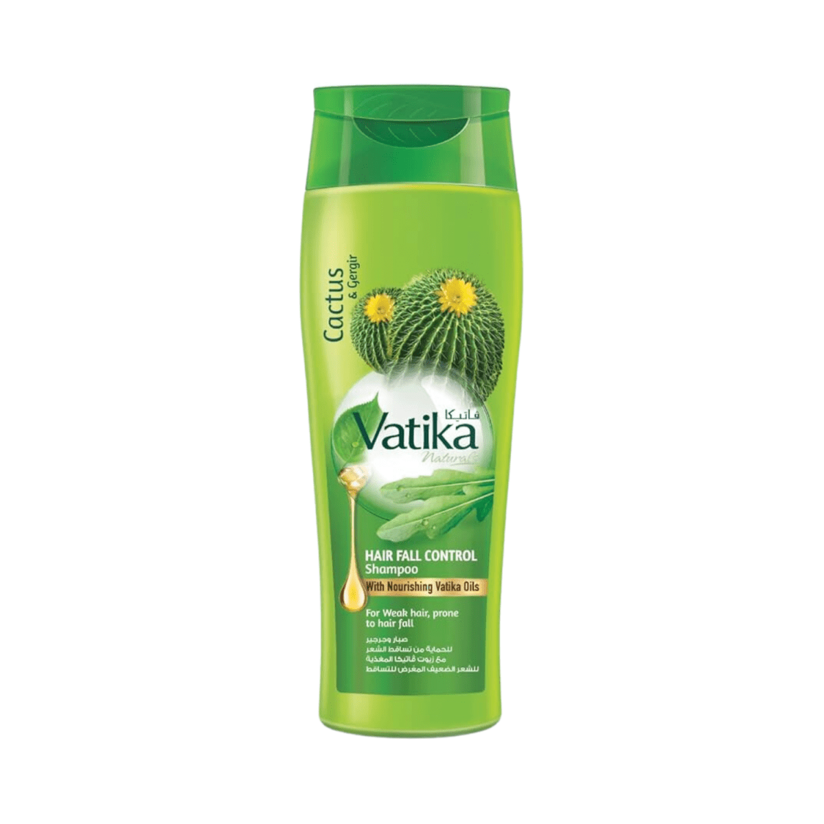 Vatika Cactus And Gergir For Hair Fall Control Shampoo 360ml - Gift Point
