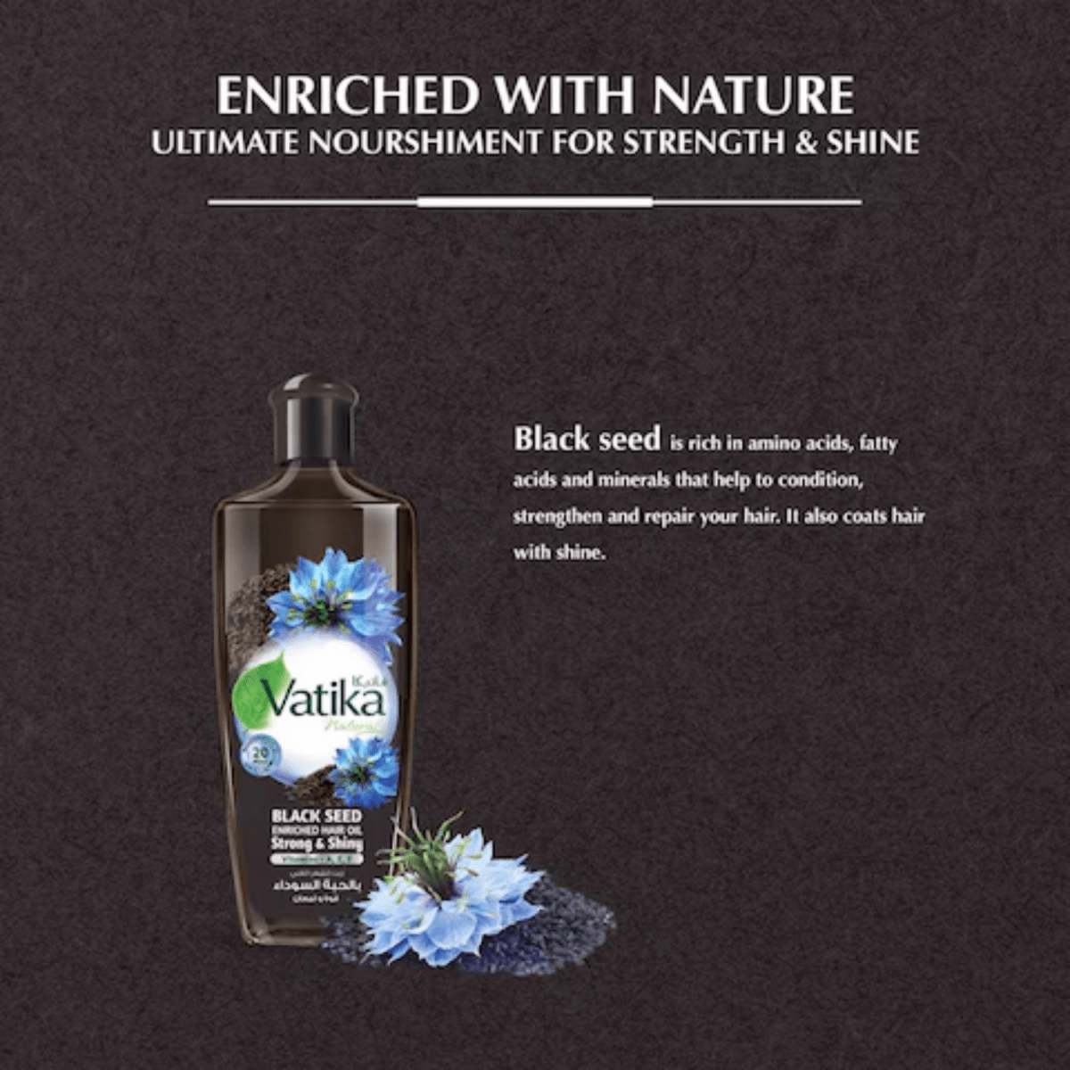Vatika Naturals Black Seed Enriched Hair Oil 100ml - Gift Point