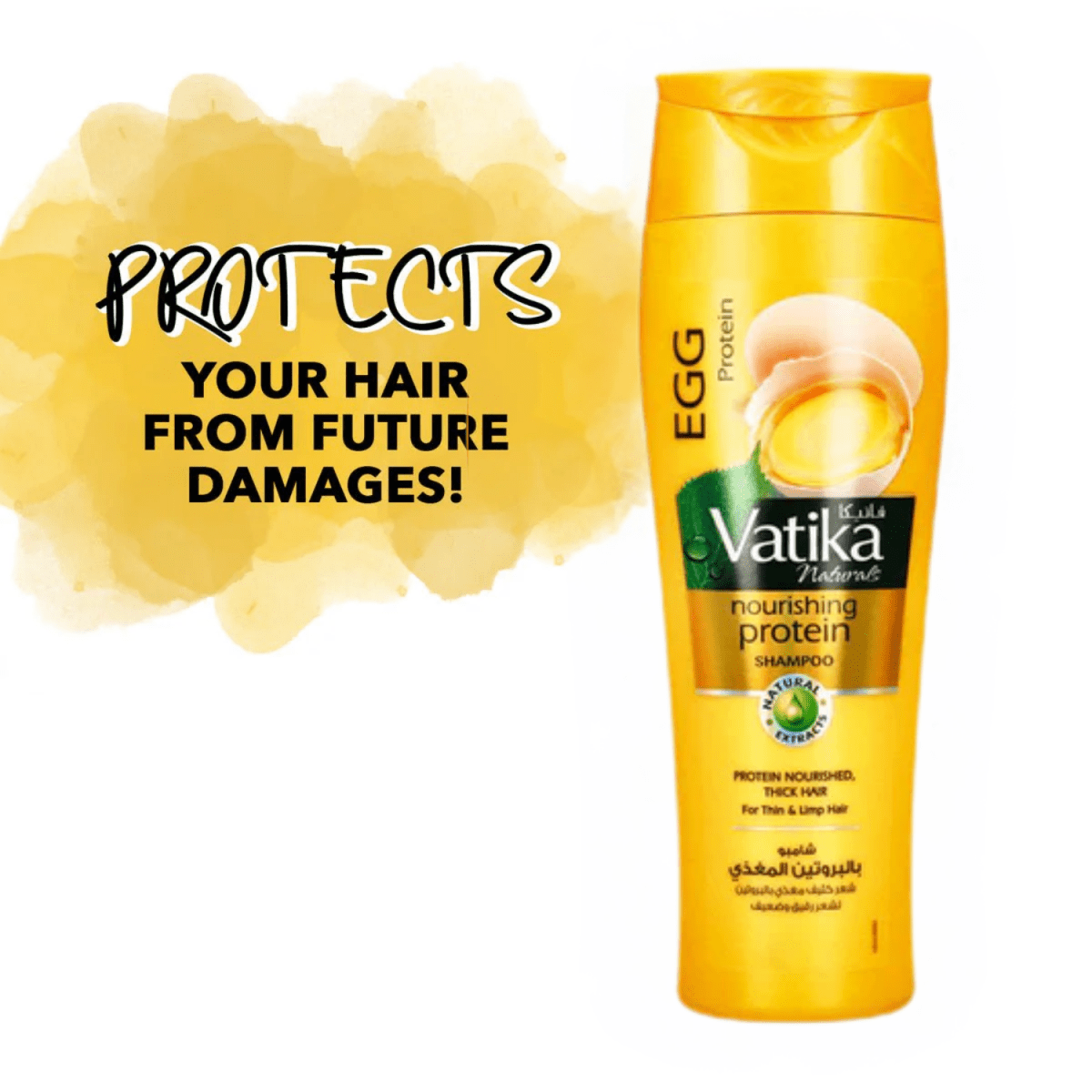 Vatika Naturals Egg Protein Nourishing Protein Shampoo 360ml - Gift Point