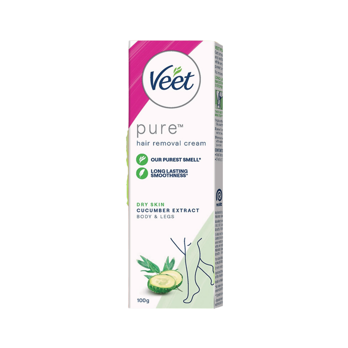 Veet Pure Hair Removal Cream For Dry Skin 100g - Gift Point