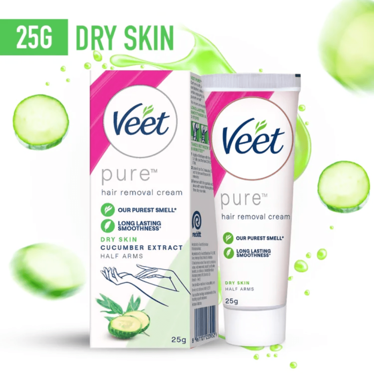 Veet Pure Hair Removal Cream For Dry Skin 25g - Gift Point