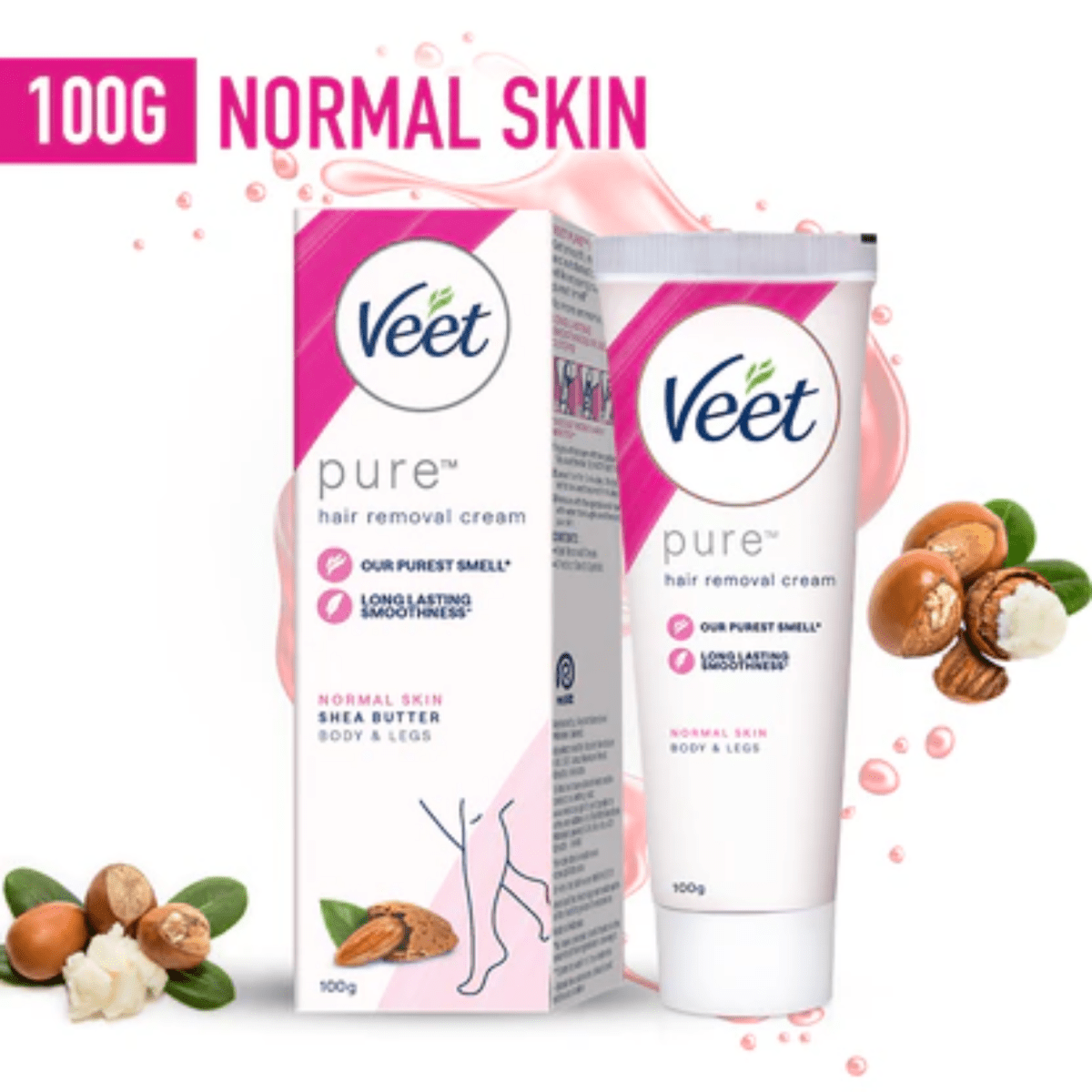 Veet Pure Hair Removal Cream For Normal Skin 100g - Gift Point