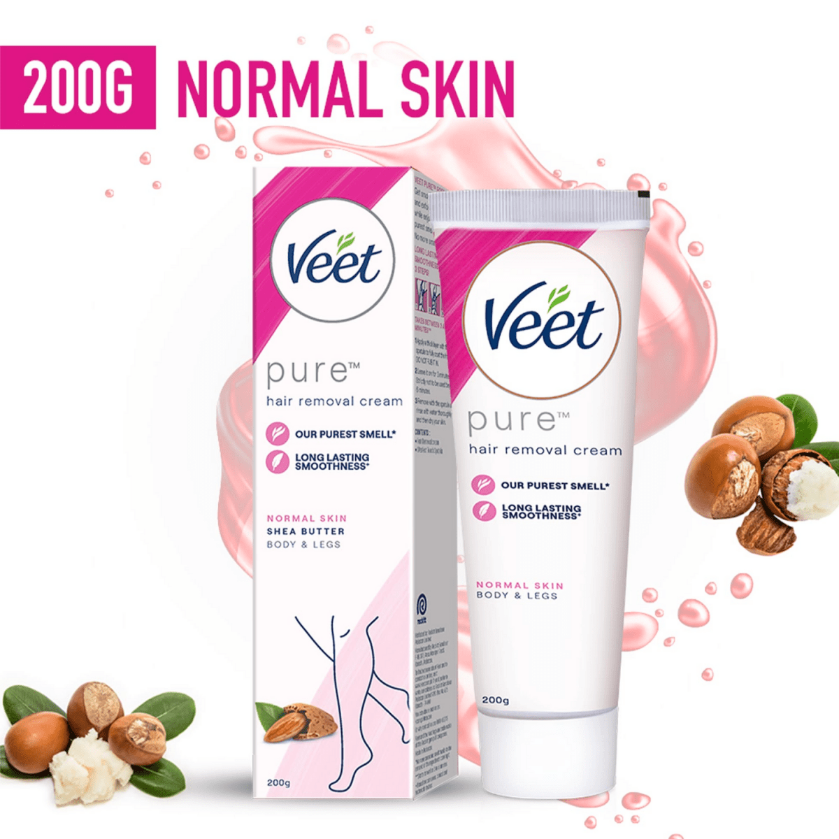 Veet Pure Hair Removal Cream For Normal Skin 200g - Gift Point