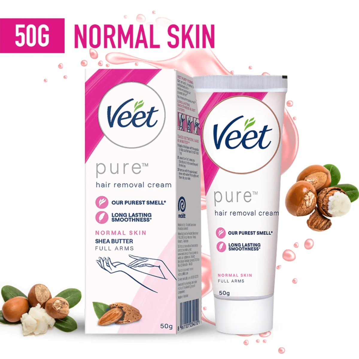 Veet Pure Hair Removal Cream For Normal Skin 50g - Gift Point