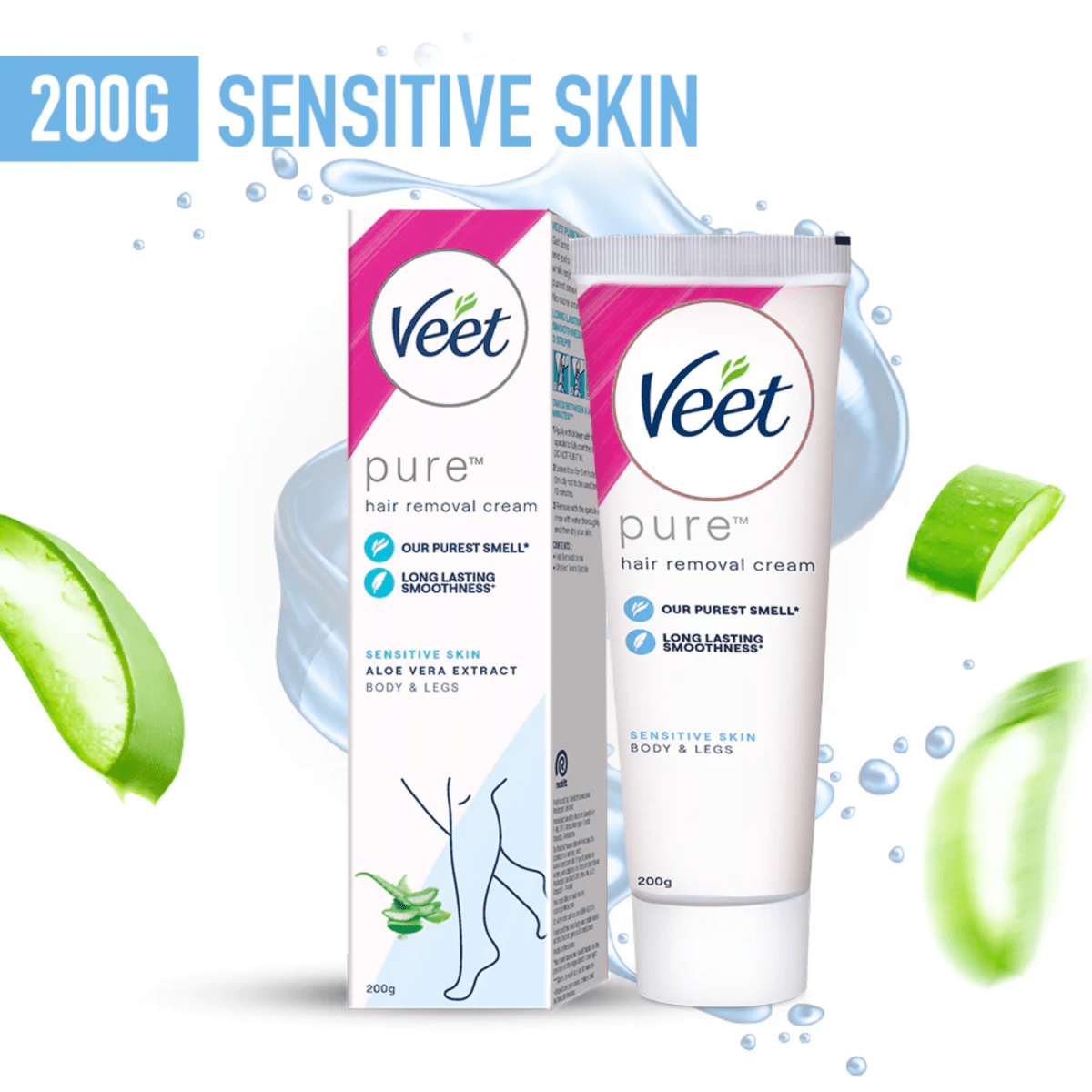Veet Pure Hair Removal Cream For Sensitive Skin 200g - Gift Point