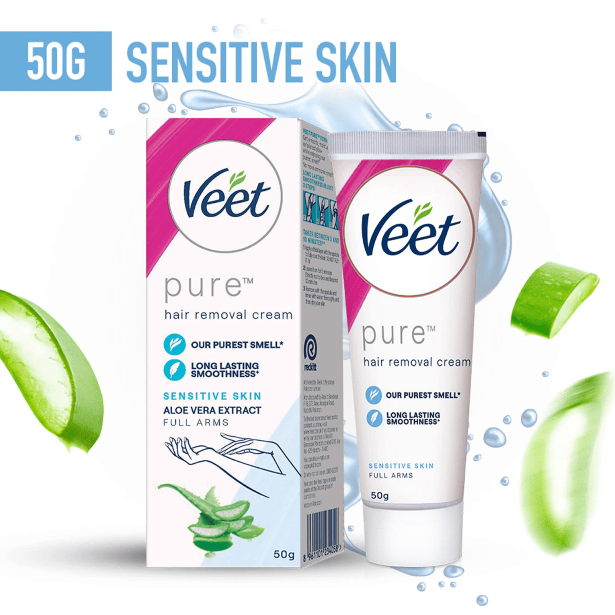 Veet Pure Hair Removal Cream For Sensitive Skin 50g - Gift Point