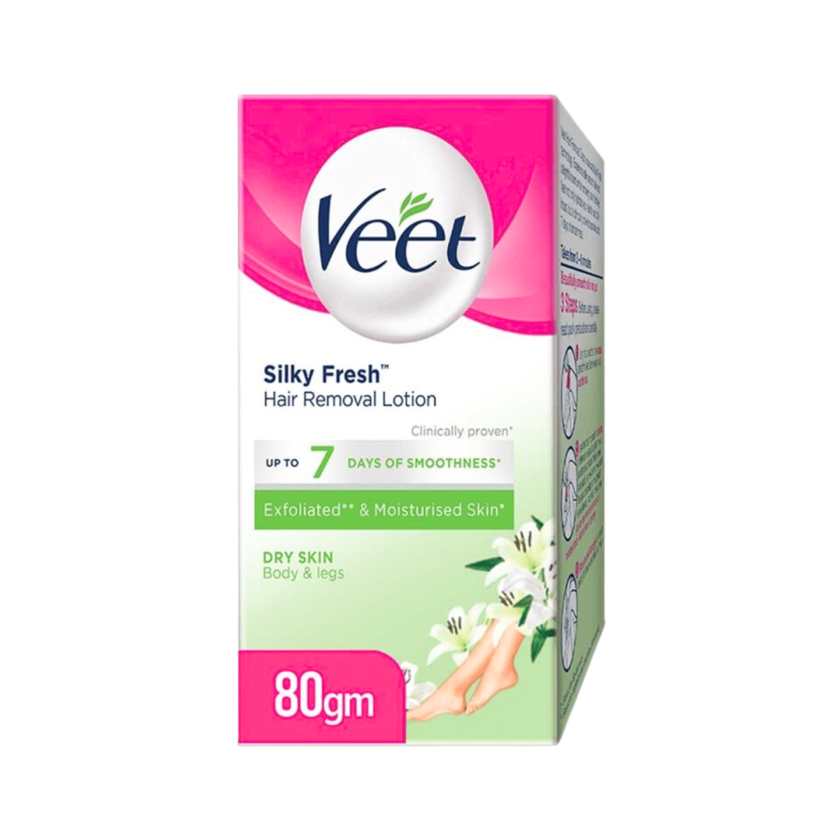 Veet Silky Fresh Hair Removal Lotion For Dry Skin 80g - Gift Point
