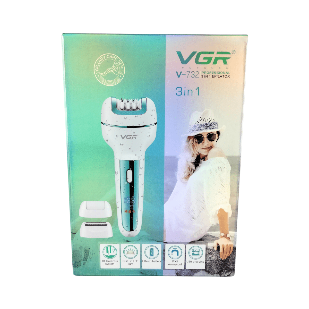 VGR 3 in 1 Epilator Electric Shaver Hair Removal 732 - Gift Point