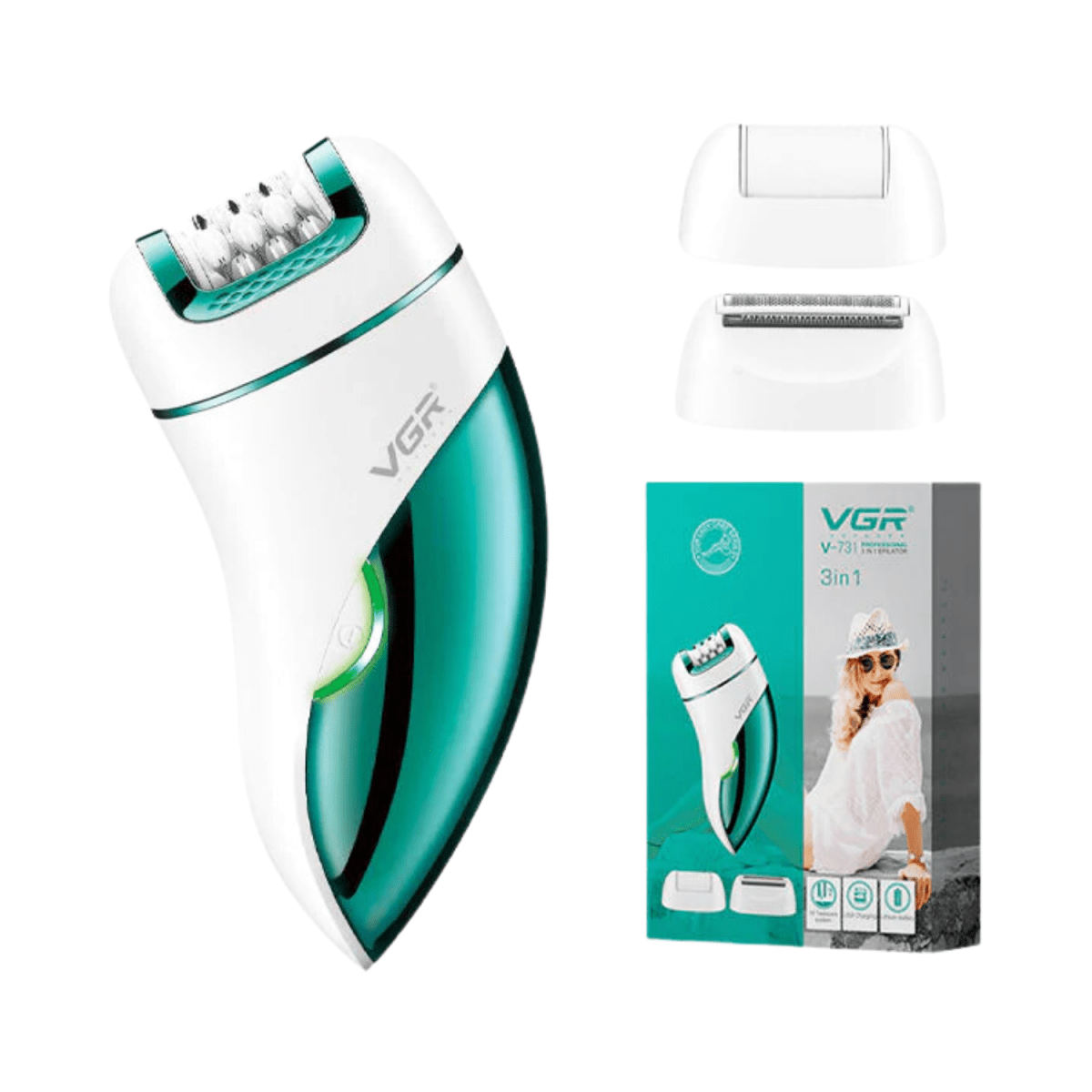 VGR V-731 3 in 1 Women Epilator - Gift Point