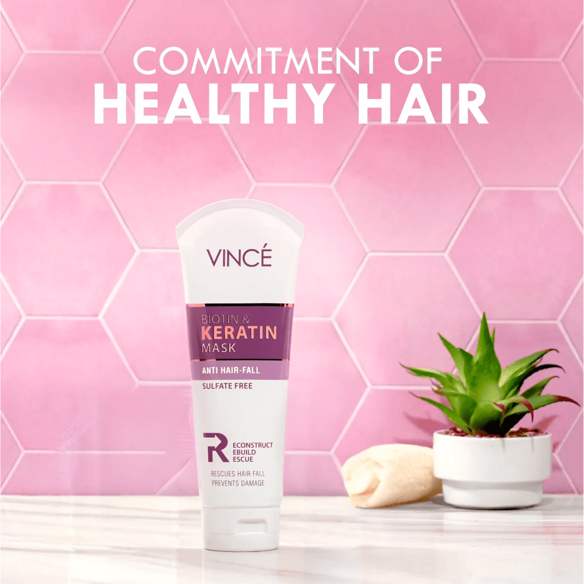 Vince Biotin & Keratin Anti Hair Fall Mask 200ml - Gift Point