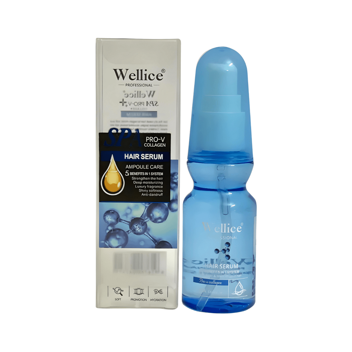 Wellice Professional Hair Serum Blue 5 Benefits 70ml - Gift Point