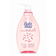babi-mild-white-sakura-organic-head-body-baby-bath-800ml
