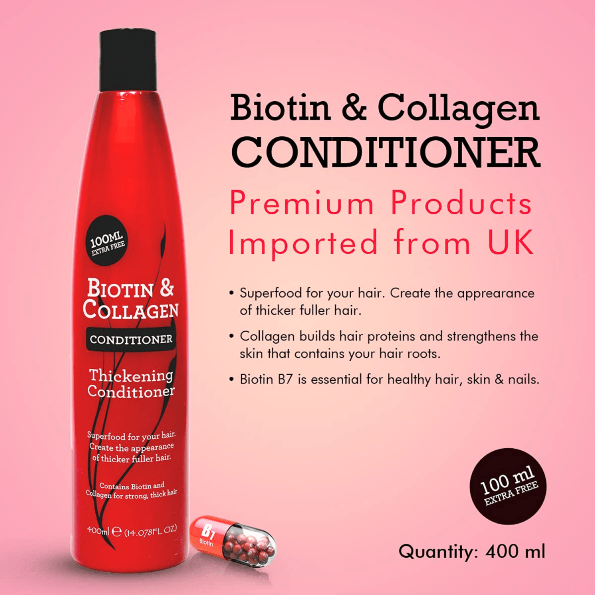 XCH Biotin & Collagen Thickening Conditioner 400ml - Gift Point