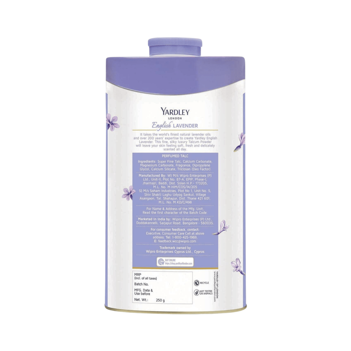 Yardley London English Lavender Perfumed Talc 150g - Gift Point