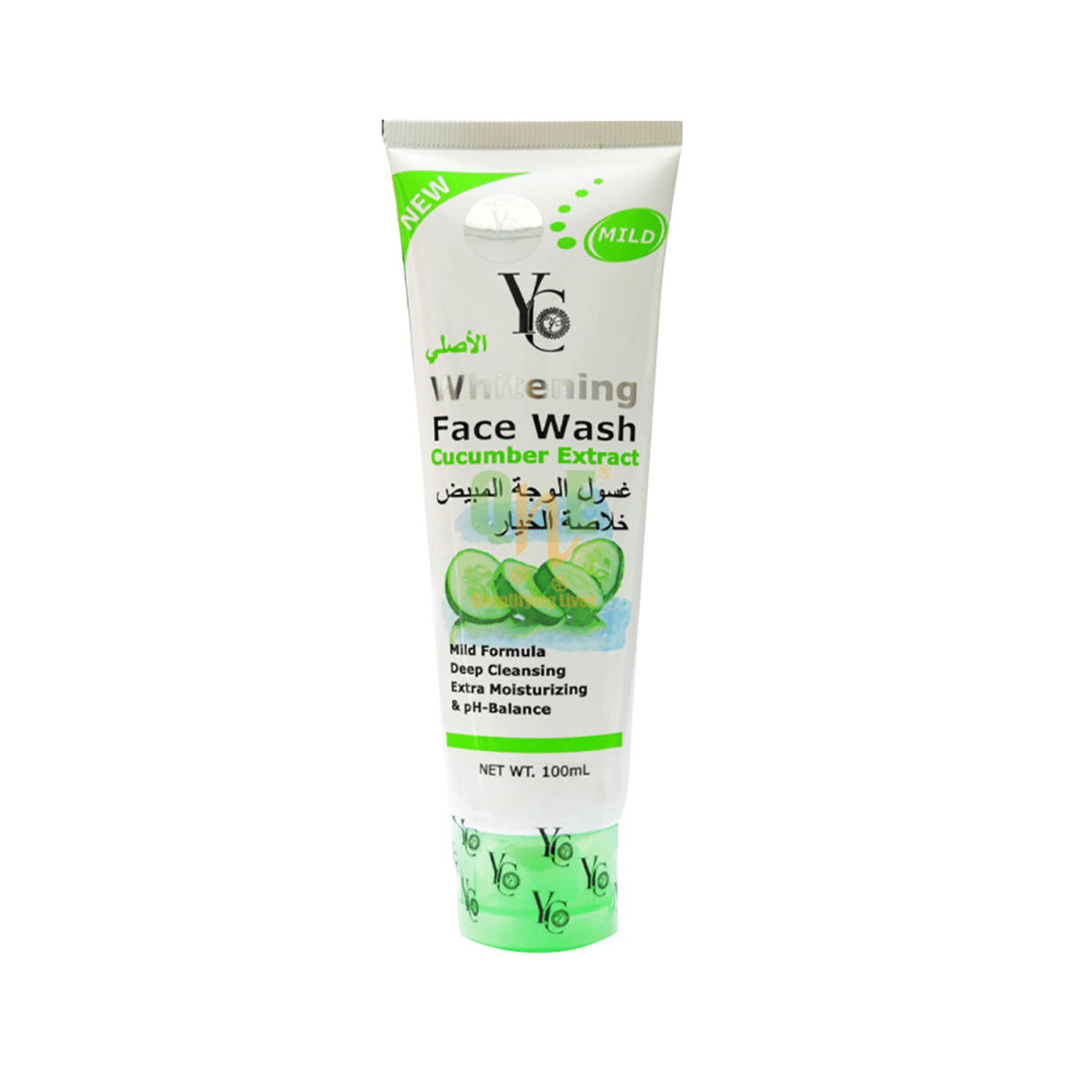 YC Whitening Face Wash Cucumber Extract 100ml - Gift Point