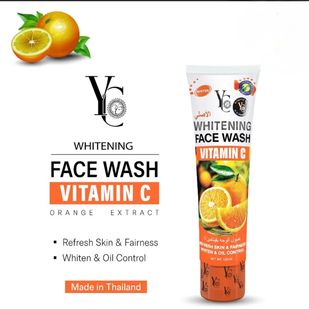 YC Whitening Face Wash Vitamin C 100ml - Gift Point