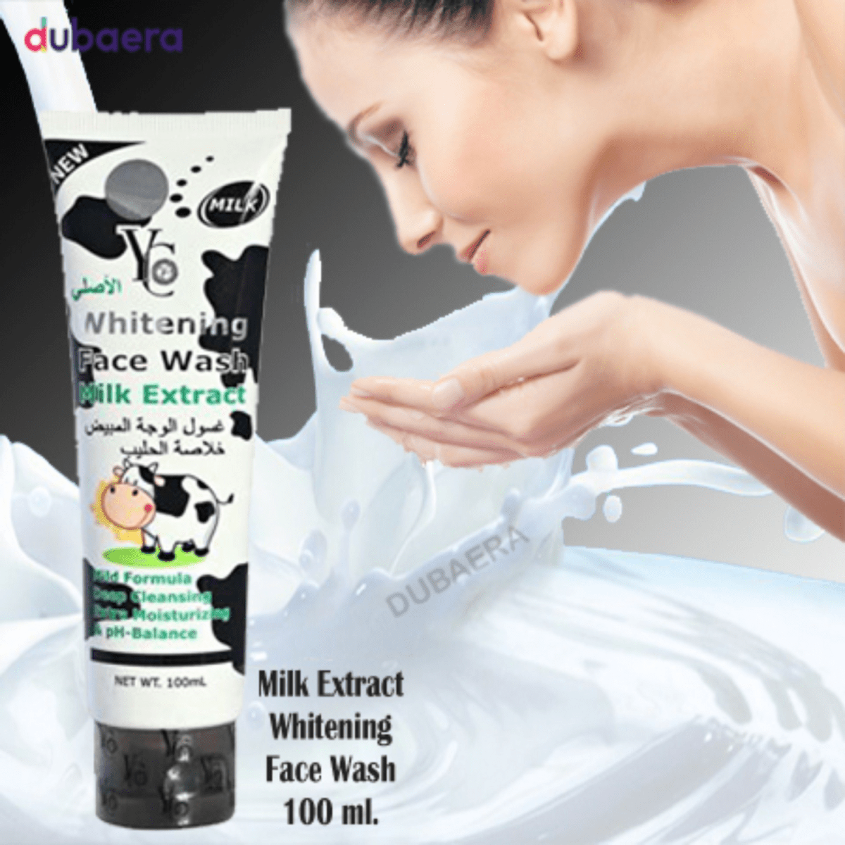 YC Whitening Face Wash, With Milk Extract, 100ml - Gift Point