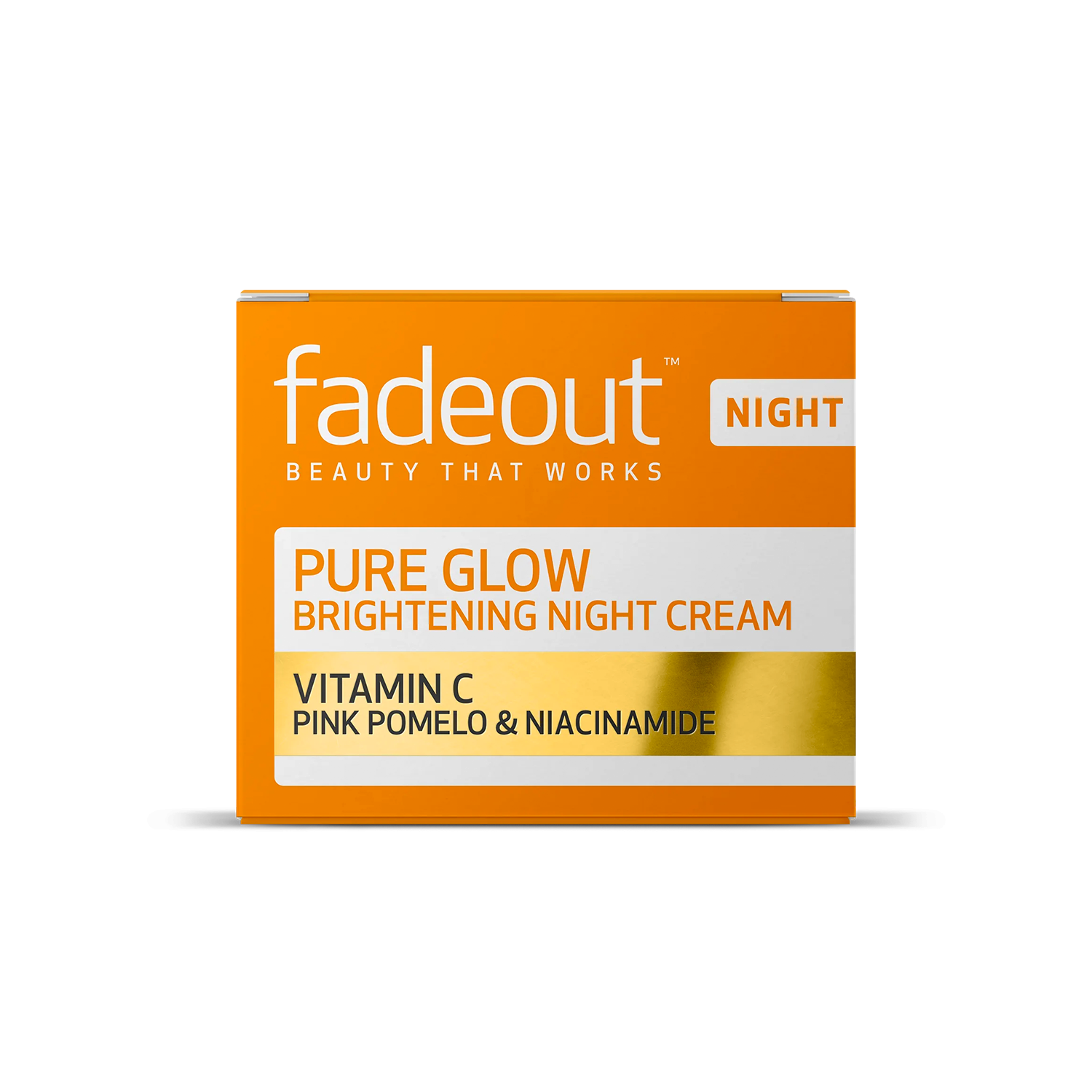 Fadeout Pure Glow Whitening Night Cream with Vitamin C-50ml