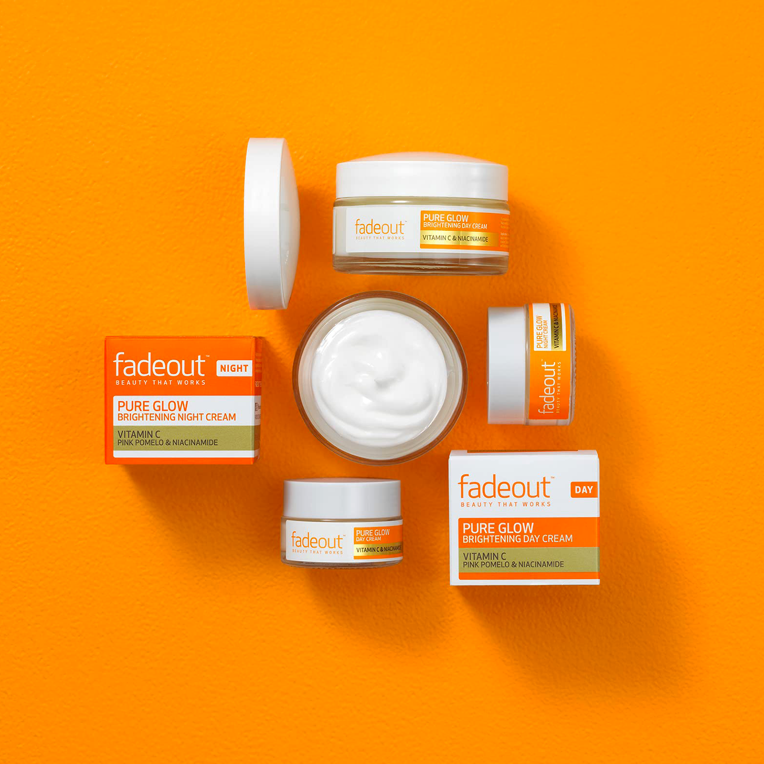 Fadeout Pure Glow Whitening Night Cream with Vitamin C-50ml