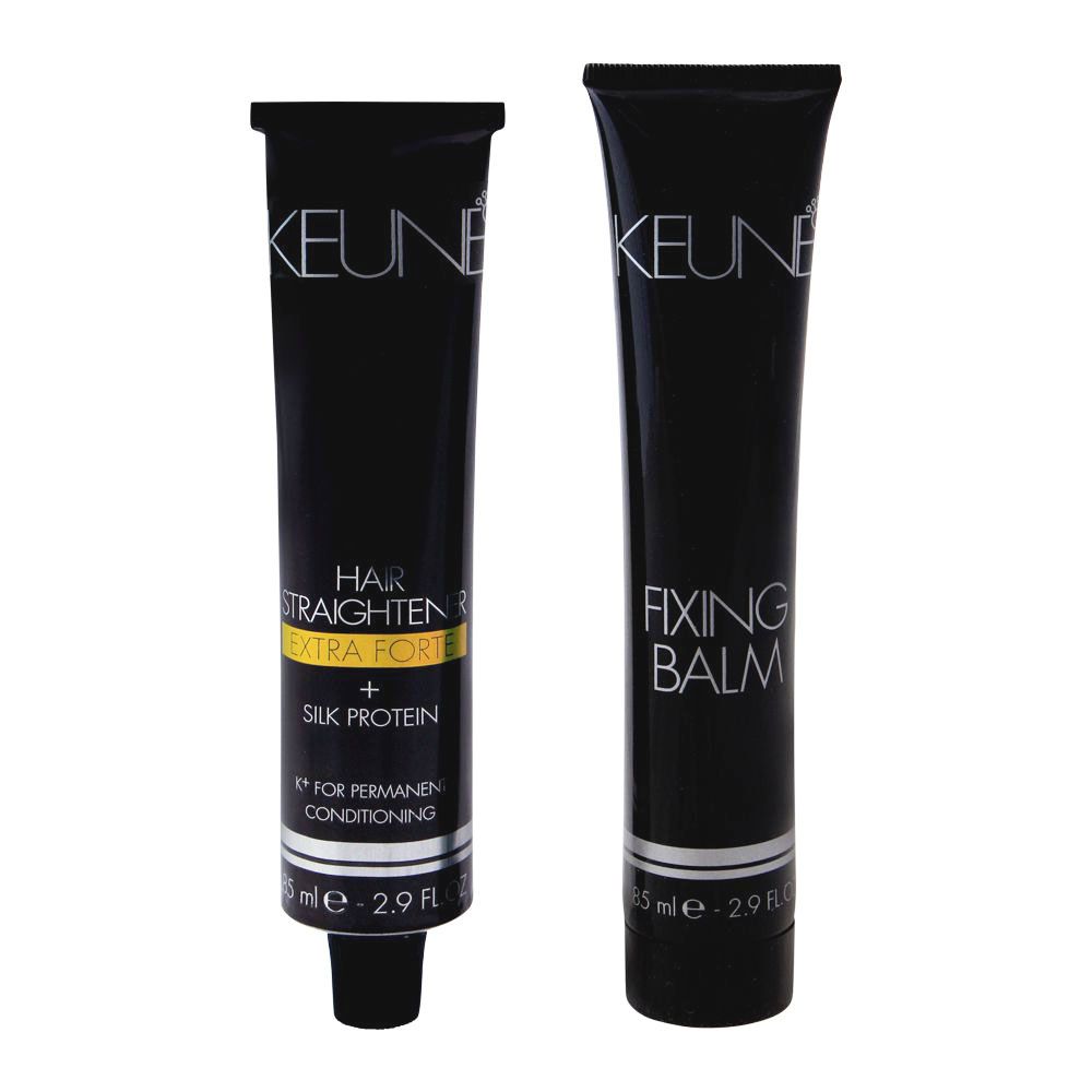 Keune Hair Straightener Extra Forte + Silk Protein Cream & Fixing Balm - 85ml - Gift Point