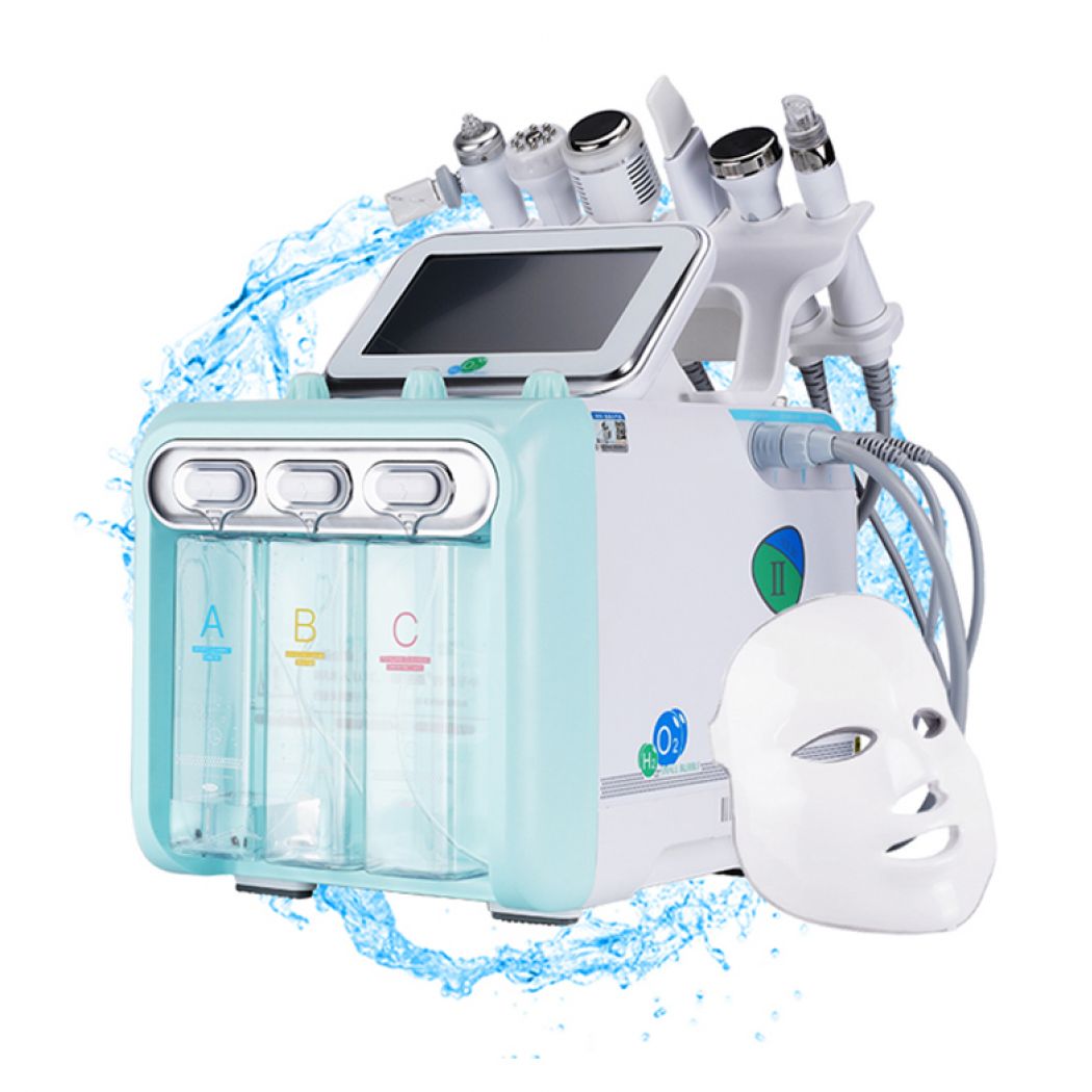 7 In 1 H2O2 Water Oxygen Jet Peel Hydra Facial Machine W006