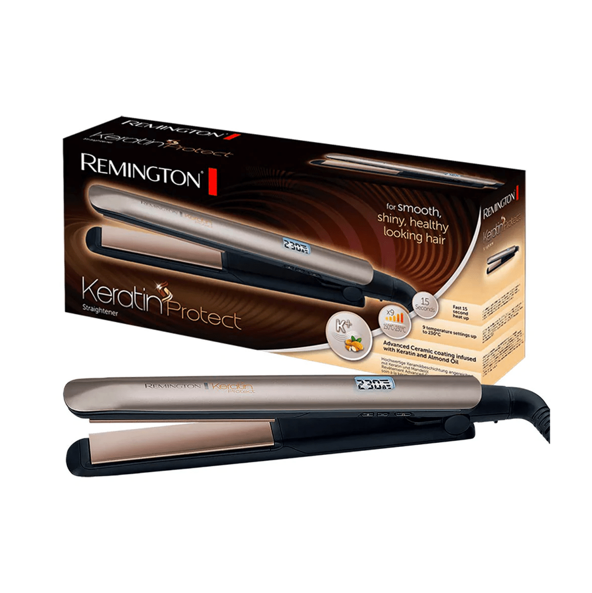 REMINGTON S8540 HAIR STRAIGHTENER KERATIN PROTECT - Gift Point