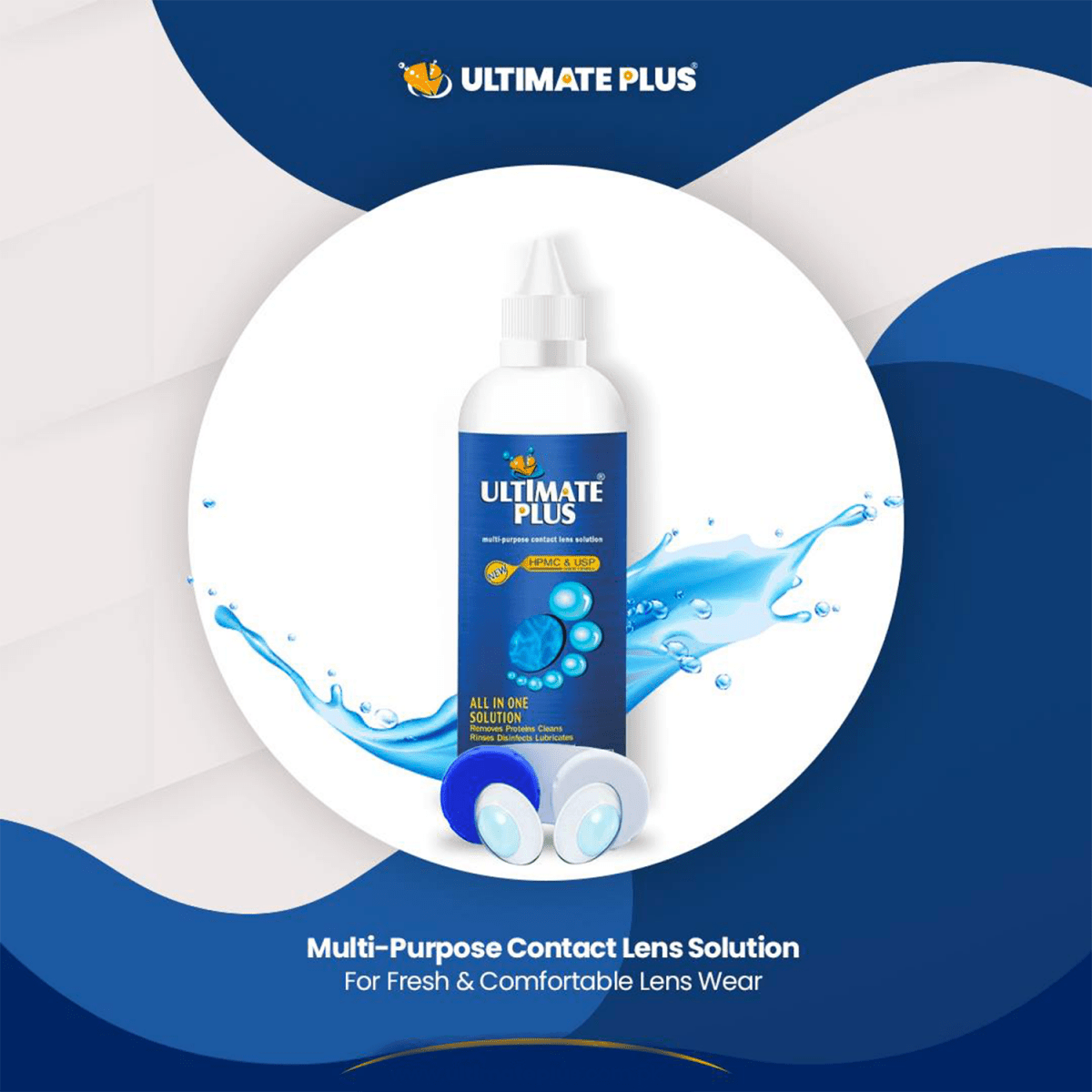 Ultimate Plus Multi-Purpose Contact Lens Solution - Gift Point